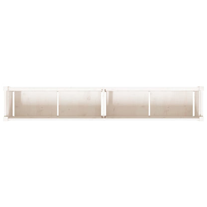 vidaXL Garden Planter White 180x31x31 cm Solid Wood Pine