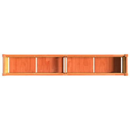 vidaXL Garden Planter Wax Brown 180x31x31 cm Solid Wood Pine