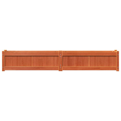 vidaXL Garden Planters 2 pcs Wax Brown Solid Wood Pine
