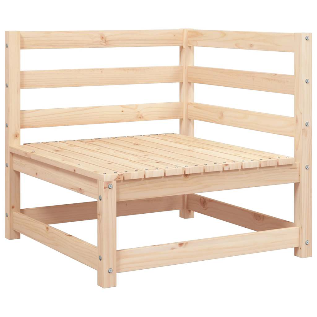 vidaXL Garden Sofa | Pine Wood Colour | Solid Pine Wood | 70x70 |  Modular