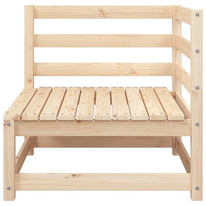 vidaXL Garden Sofa | Pine Wood Colour | Solid Pine Wood | 70x70 |  Modular