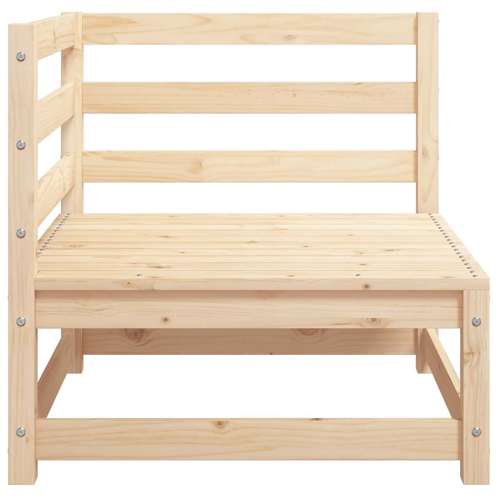 vidaXL Garden Sofa | Pine Wood Colour | Solid Pine Wood | 70x70 |  Modular