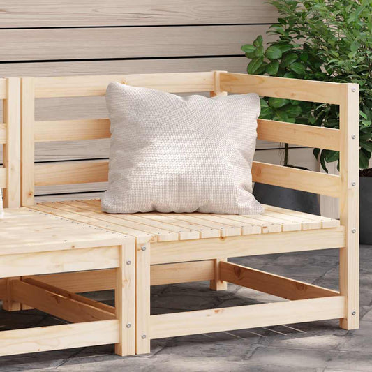 vidaXL Garden Sofa | Pine Wood Colour | Solid Pine Wood | 70x70 |  Modular