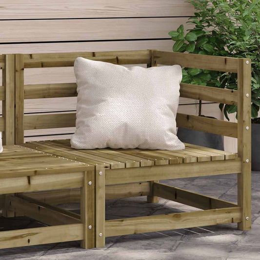 vidaXL Garden Sofa | Natural Wood | Impregnated Pine Wood | Standard | Modular