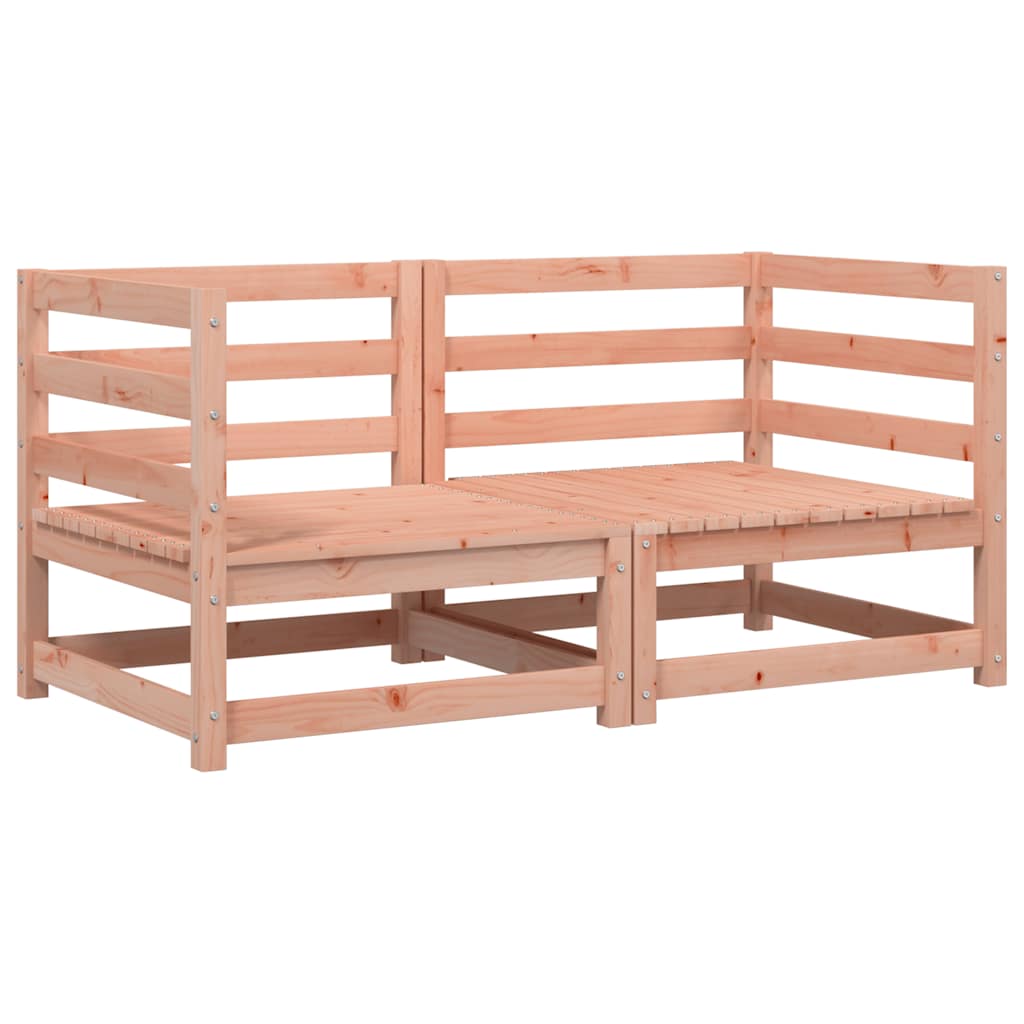 vidaXL Garden Sofas Corner 2 pcs 70x70x67 cm Solid Wood Douglas