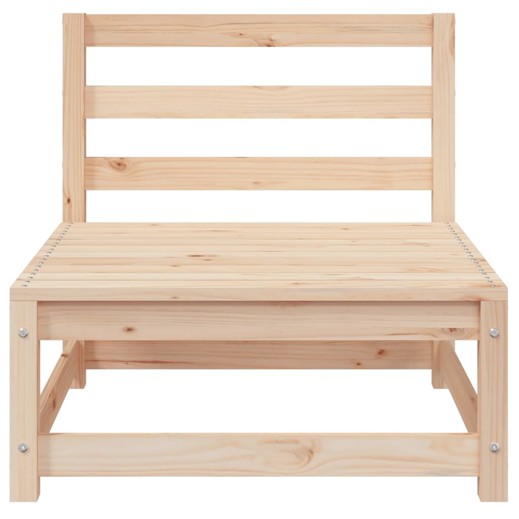 vidaXL Garden Sofa | Natural Pine | Solid Pine Wood | Single Unit | Modular
