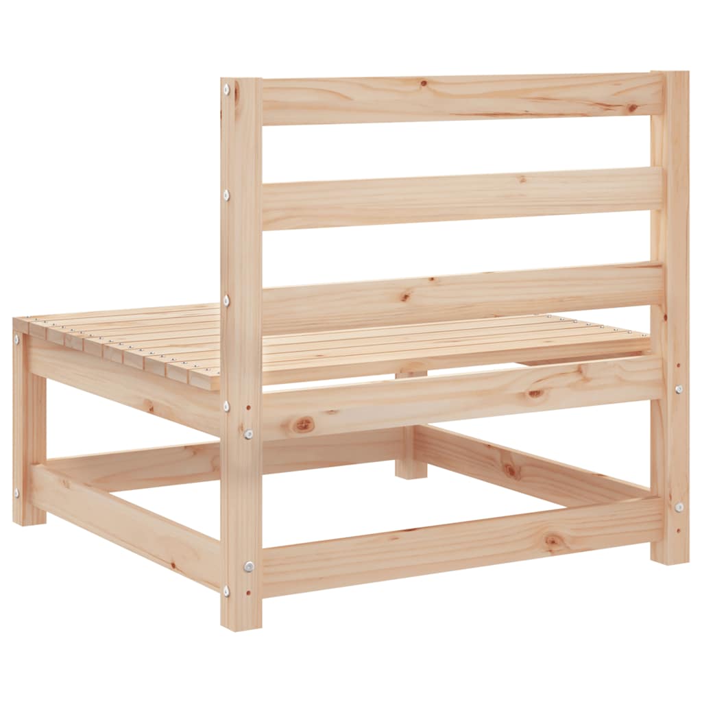 vidaXL Garden Sofa | Natural Pine | Solid Pine Wood | Single Unit | Modular