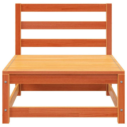 vidaXL Garden Sofa | Wax brown | Solid pine wood | 70x70x67 cm | Outdoor Sofa