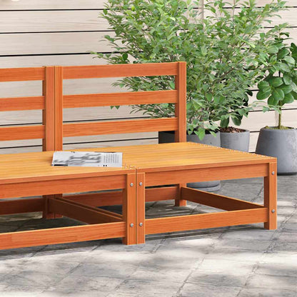 vidaXL Garden Sofa | Wax brown | Solid pine wood | 70x70x67 cm | Outdoor Sofa