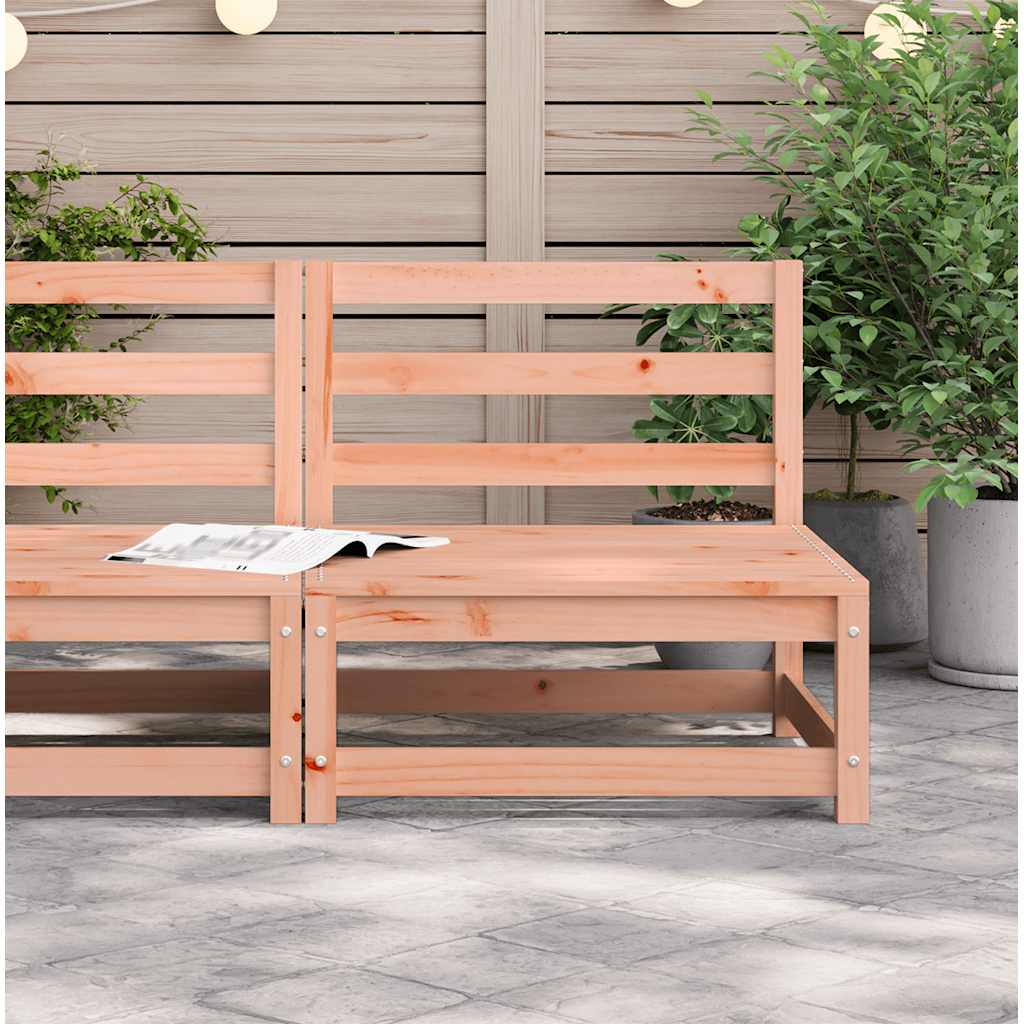 vidaXL Garden Sofa | Natural Wood | Solid Douglas Wood | 70x70x67 cm | Modular