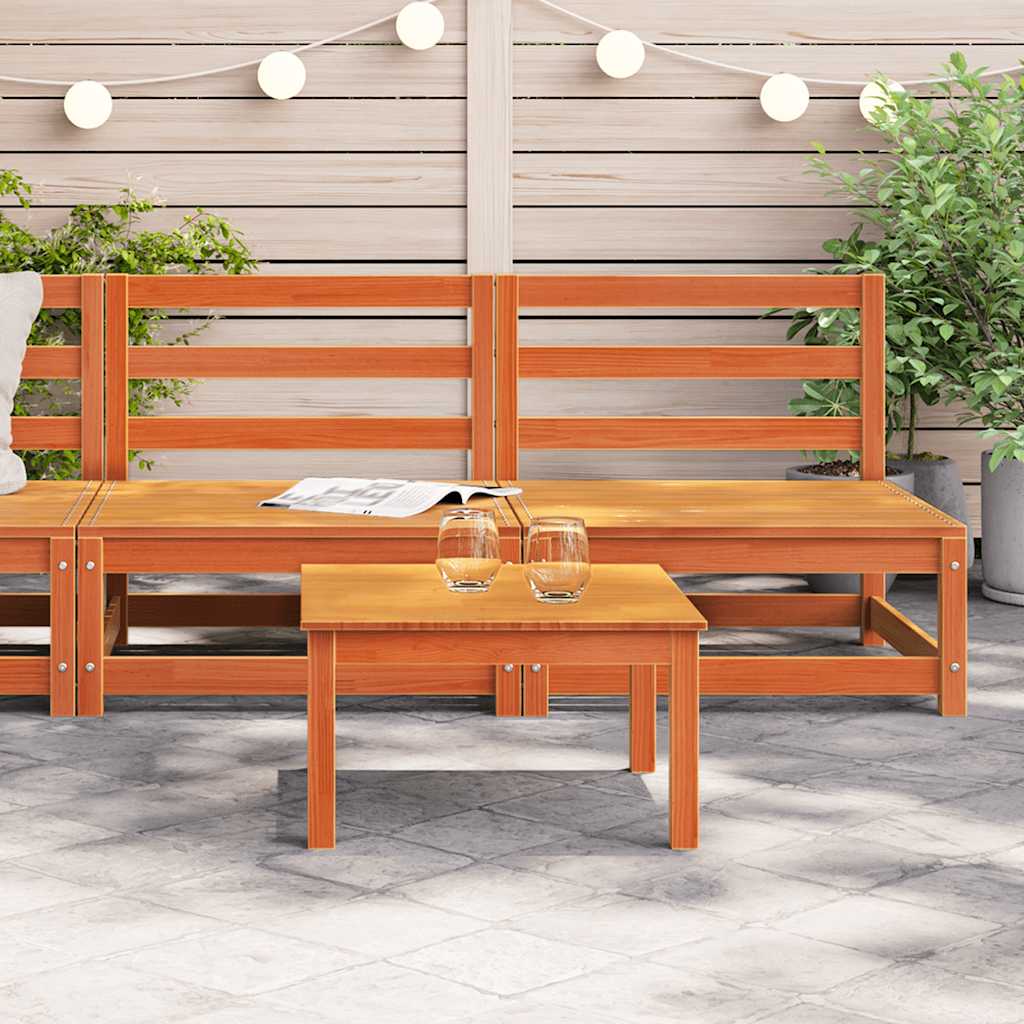 vidaXL Garden Sofa | Wax Brown | Solid pine wood | Medium | Modular