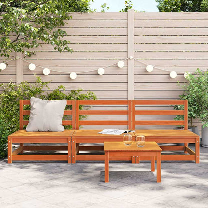 vidaXL Garden Sofa | Wax Brown | Solid pine wood | 70 x 70 x 67 cm | Modular