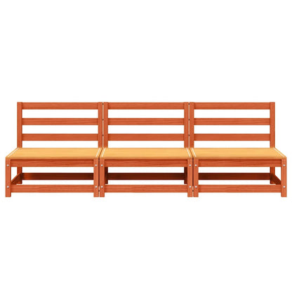 vidaXL Garden Sofa | Wax Brown | Solid pine wood | 70 x 70 x 67 cm | Modular