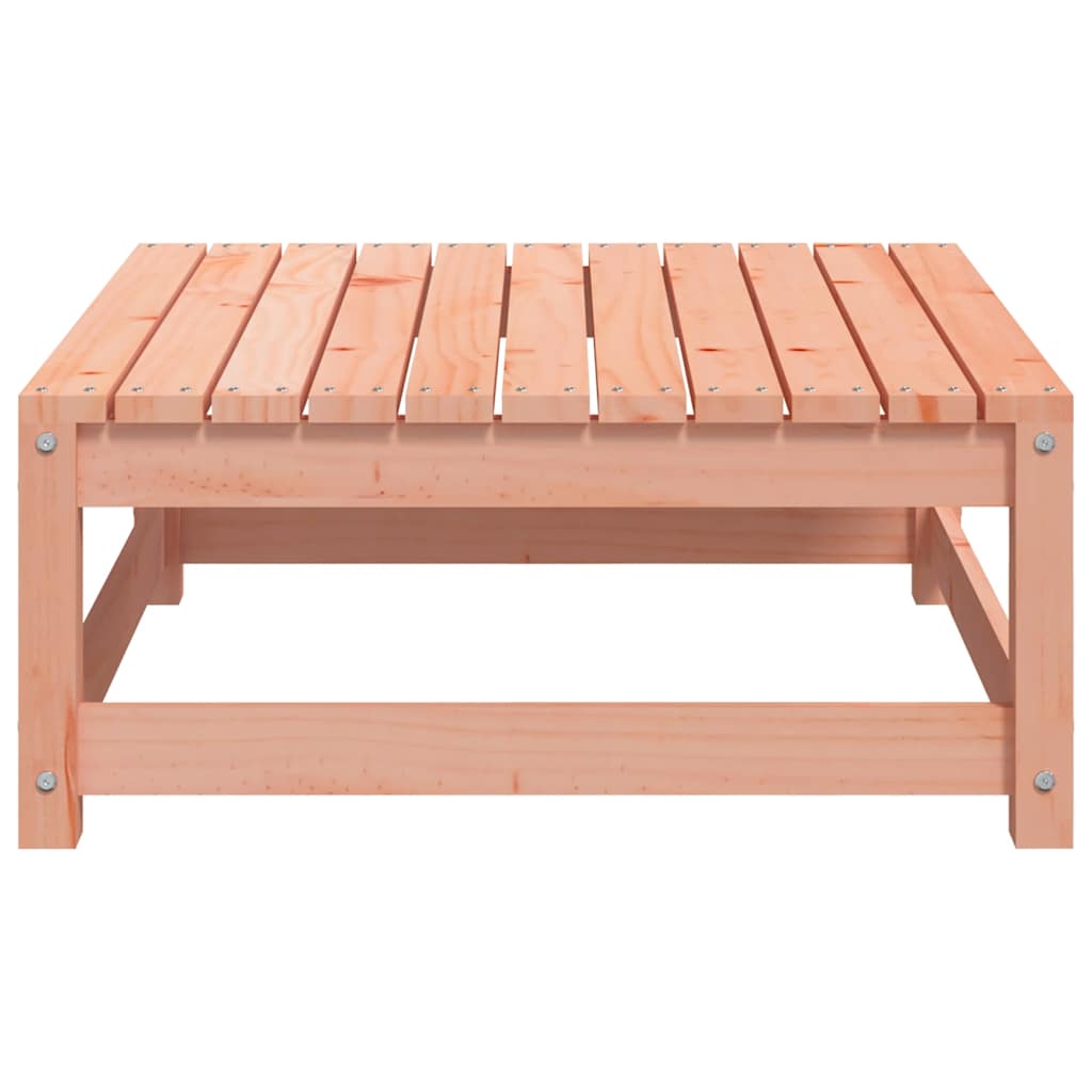 vidaXL Garden Footstool | Natural Wood | Solid Douglas Fir Wood | 70x70x30 cm