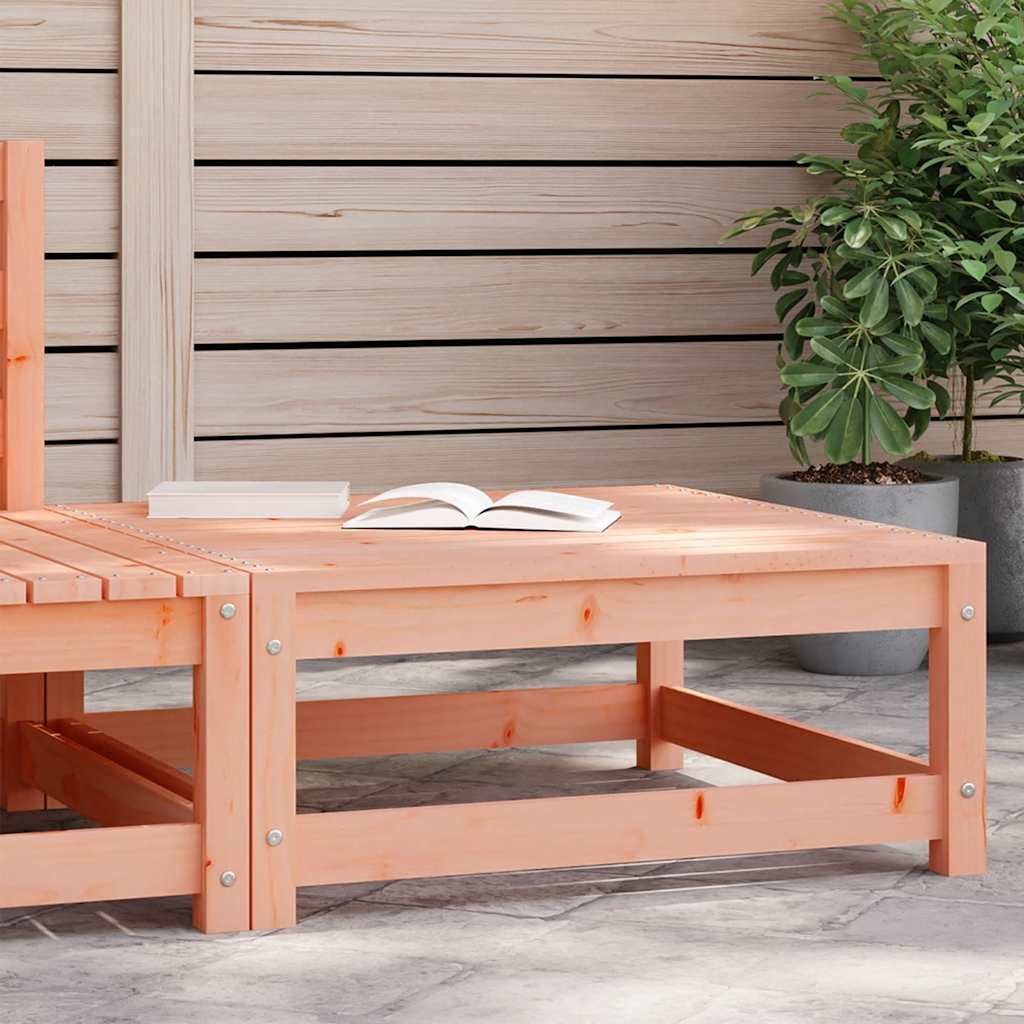 vidaXL Garden Footstool | Natural Wood | Solid Douglas Fir Wood | 70x70x30 cm