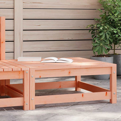 vidaXL Garden Footstool | Natural Wood | Solid Douglas Fir Wood | 70x70x30 cm
