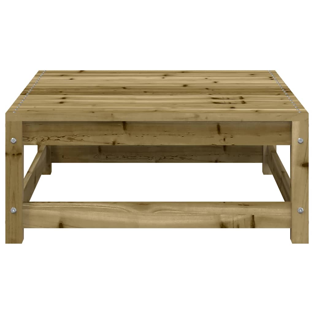 vidaXL Garden Footstool | Brown | Treated solid pine wood | Medium | Modular