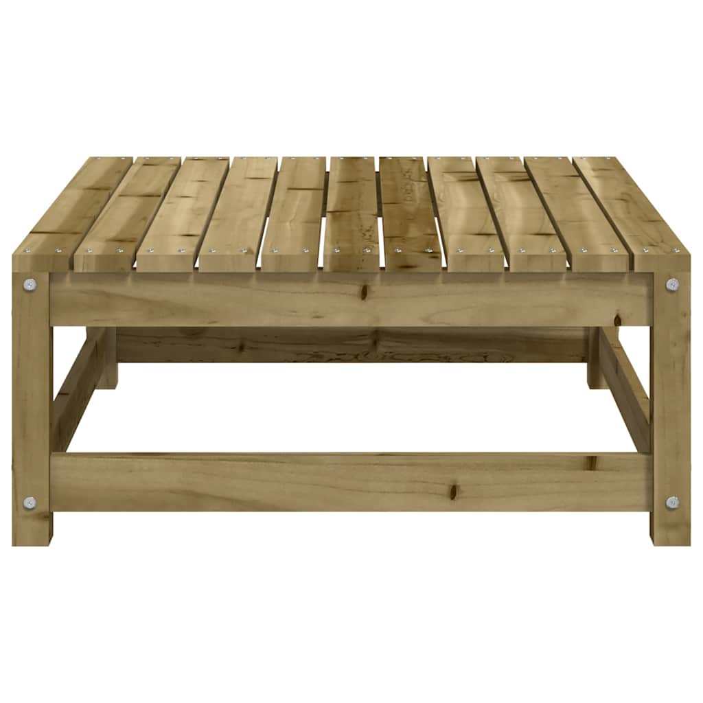 vidaXL Garden Footstool | Brown | Treated solid pine wood | Medium | Modular