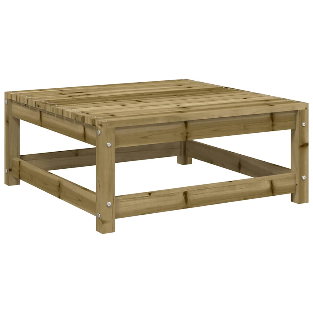 vidaXL Garden Footstool | Brown | Treated solid pine wood | Medium | Modular