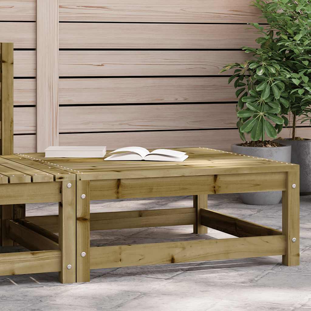 vidaXL Garden Footstool | Brown | Treated solid pine wood | Medium | Modular