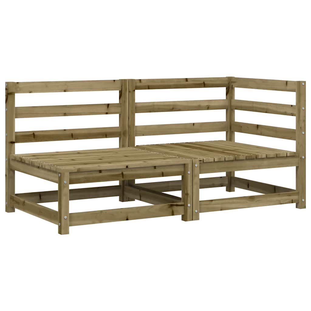 vidaXL Garden Sofa 2-Seater Impregnated Wood Pine