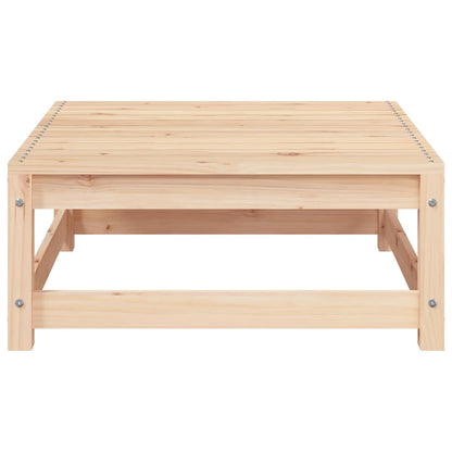 vidaXL Garden Sofa Armless with Footstool Solid Wood Pine