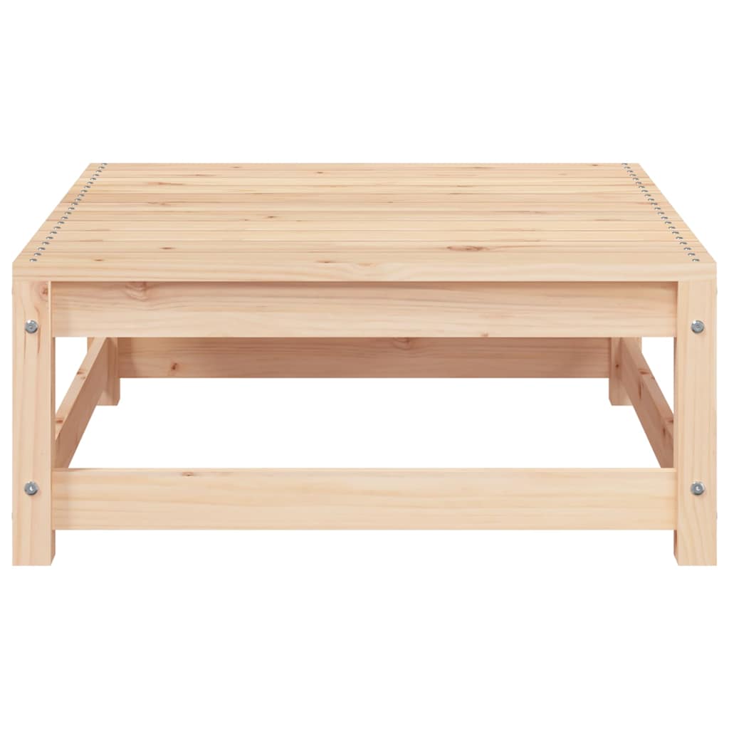 vidaXL Garden Sofa | Natural Wood | Solid Pine | Two-seater | Modular | Rustic