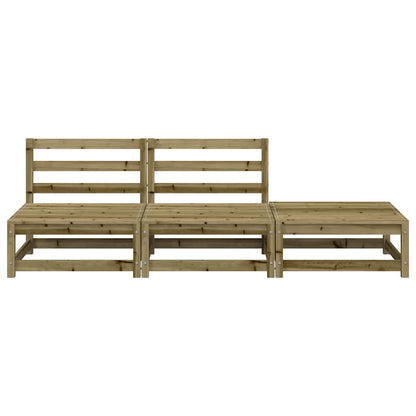 vidaXL Garden Sofa | Natural Pine | Solid Impregnated Pine Wood