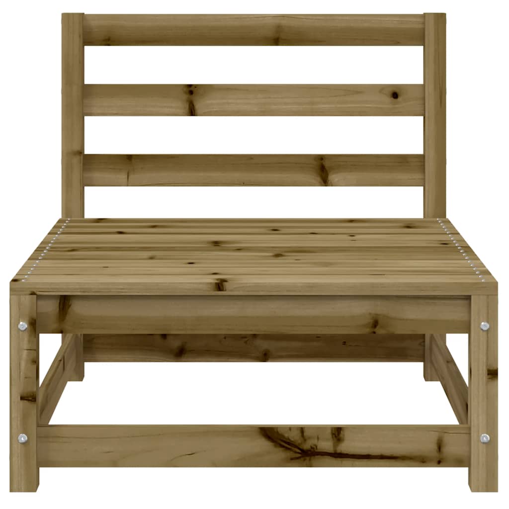 vidaXL Garden Sofa | Natural Pine | Solid Impregnated Pine Wood