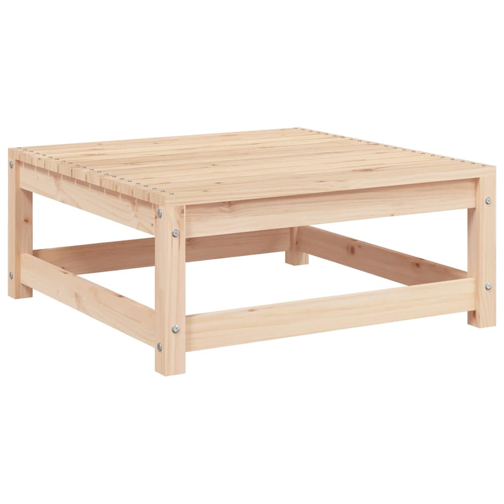 vidaXL Garden Sofa with Footstool 2-Seater Solid Wood Pine