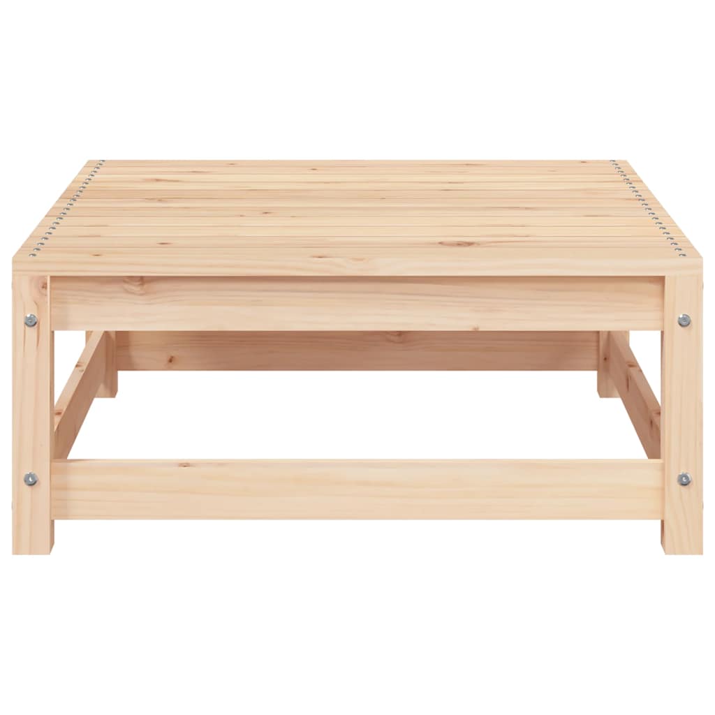 vidaXL Garden Sofa with Footstool 2-Seater Solid Wood Pine