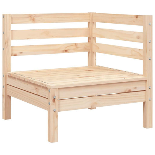 vidaXL Garden Sofa | Natural Pine | Solid Pine Wood |  Modular  | Garden Sofa