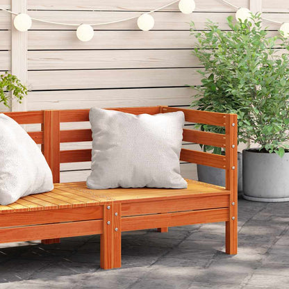 vidaXL Garden Sofa | Wax Brown | Solid pine wood | Medium | Modular