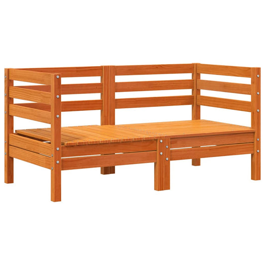 vidaXL Garden Sofa | Set of 2 | Wax Brown | Solid Pine Wood | Single Unit