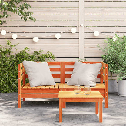 vidaXL Garden Sofa | Set of 2 | Wax Brown | Solid Pine Wood | Single Unit