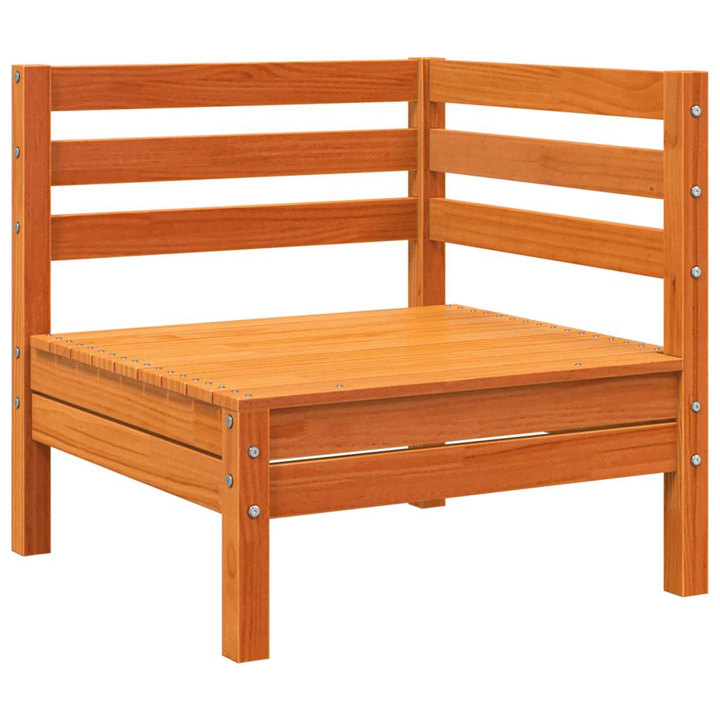 vidaXL Garden Sofa | Set of 2 | Wax Brown | Solid Pine Wood | Single Unit
