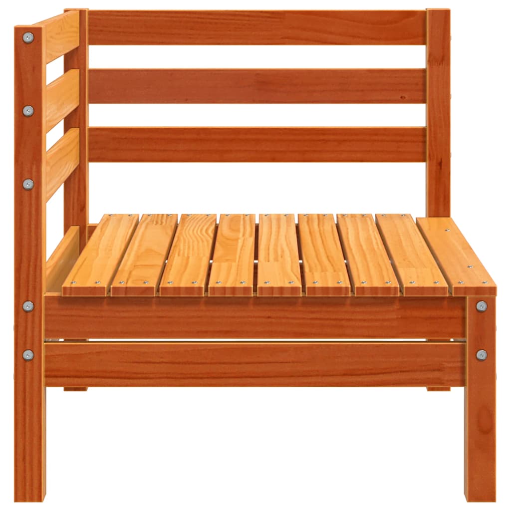 vidaXL Garden Sofa | Set of 2 | Wax Brown | Solid Pine Wood | Single Unit