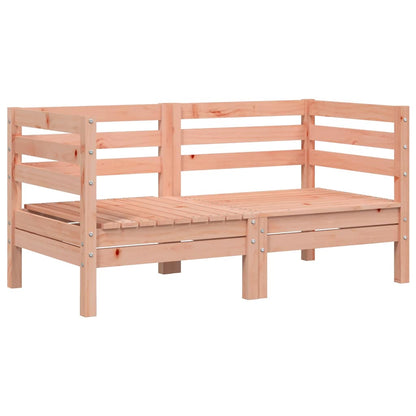 vidaXL Garden Sofa | Set of 2 | Natural wood | Solid Douglas wood | Medium
