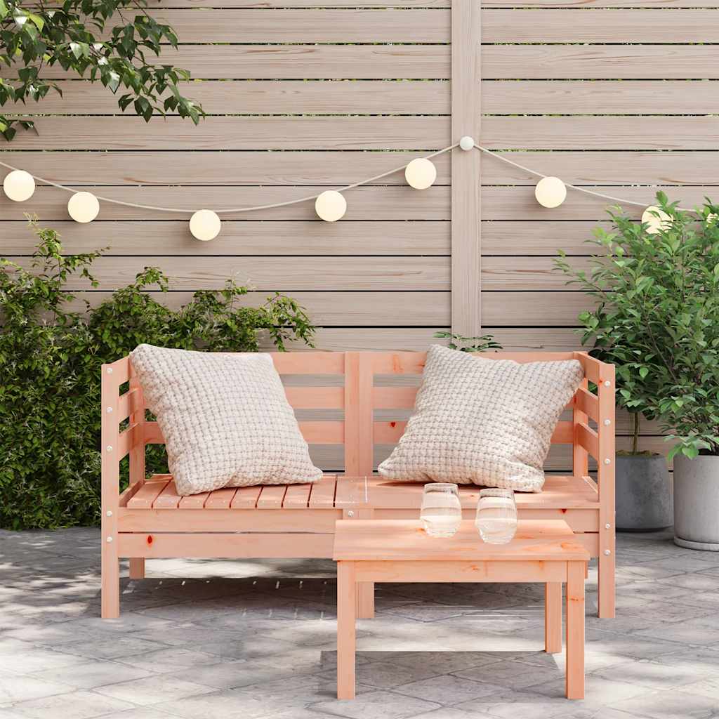 vidaXL Garden Sofa | Set of 2 | Natural wood | Solid Douglas wood | Medium