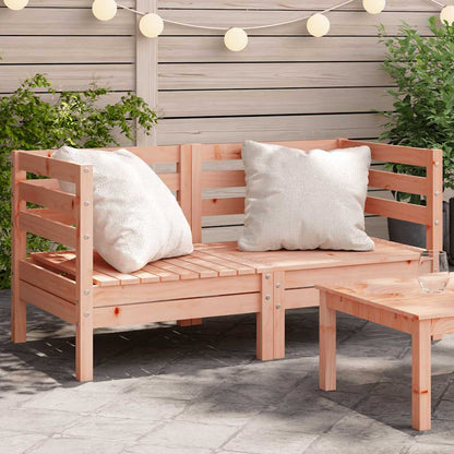 vidaXL Garden Sofa | Set of 2 | Natural wood | Solid Douglas wood | Medium