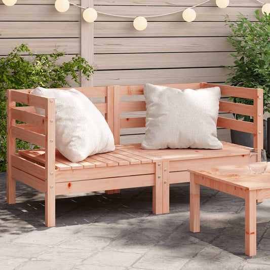 vidaXL Garden Sofa | Set of 2 | Natural wood | Solid Douglas wood | Medium