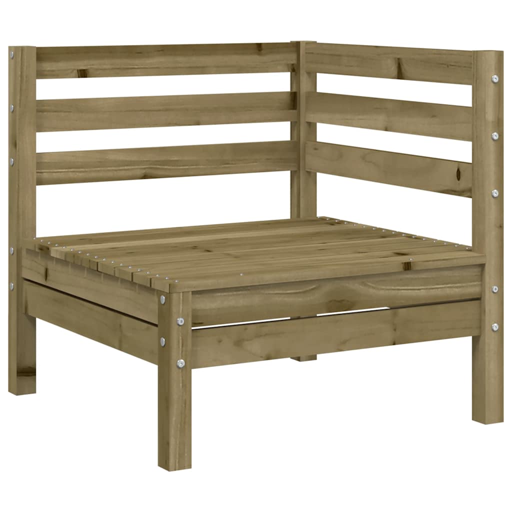 vidaXL Garden Sofa | Set of 2 | Natural Wood | Treated pinewood | Medium