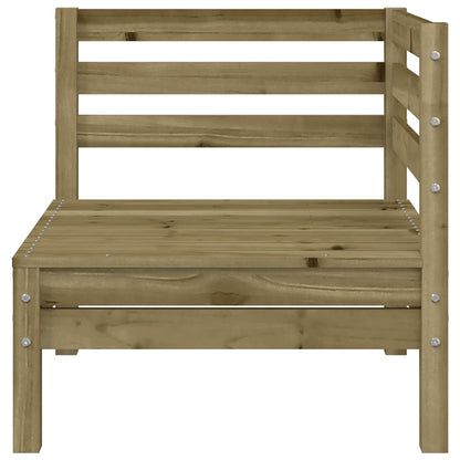 vidaXL Garden Sofa | Set of 2 | Natural Wood | Treated pinewood | Medium