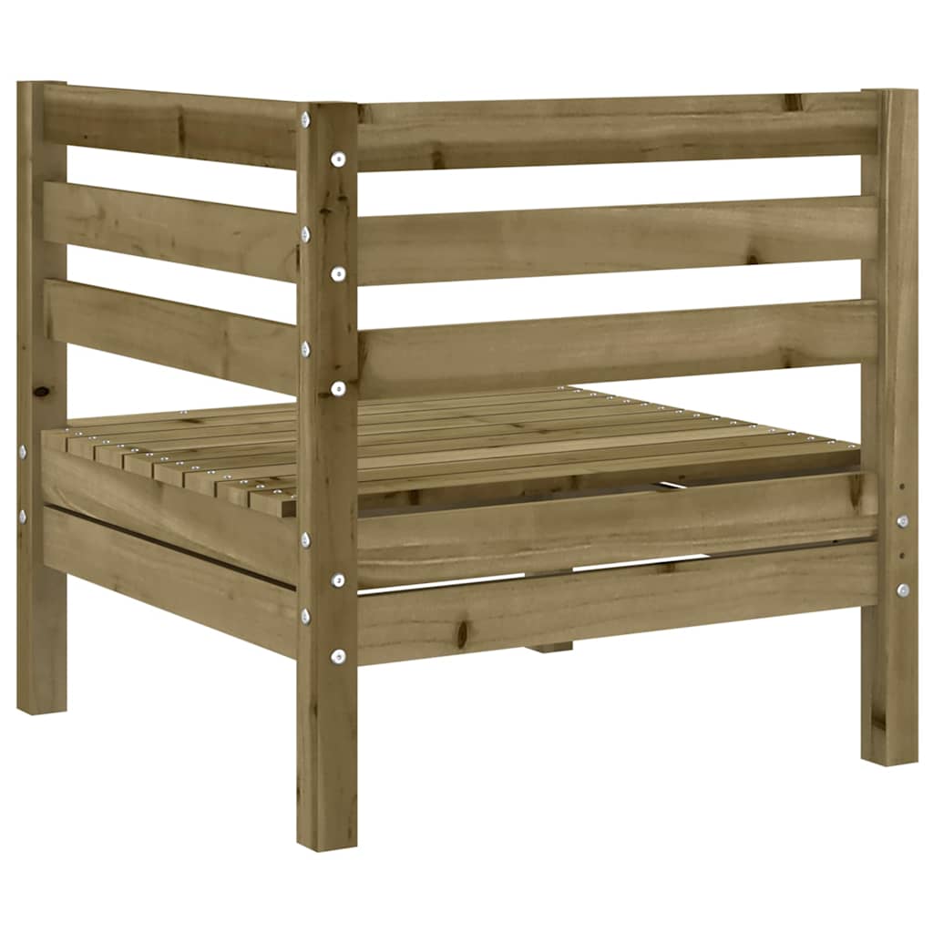 vidaXL Garden Sofa | Set of 2 | Natural Wood | Treated pinewood | Medium