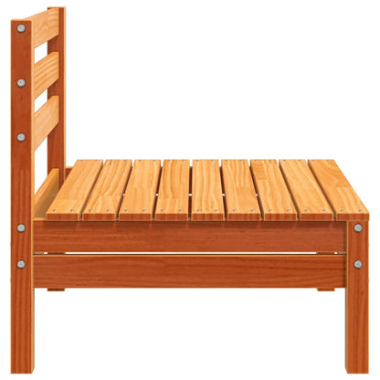 vidaXL Garden Sofa | Wax brown | Solid pine wood | Single unit size | Modular