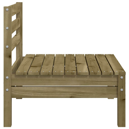 vidaXL Garden Sofa | Natural wood | Treated pine wood