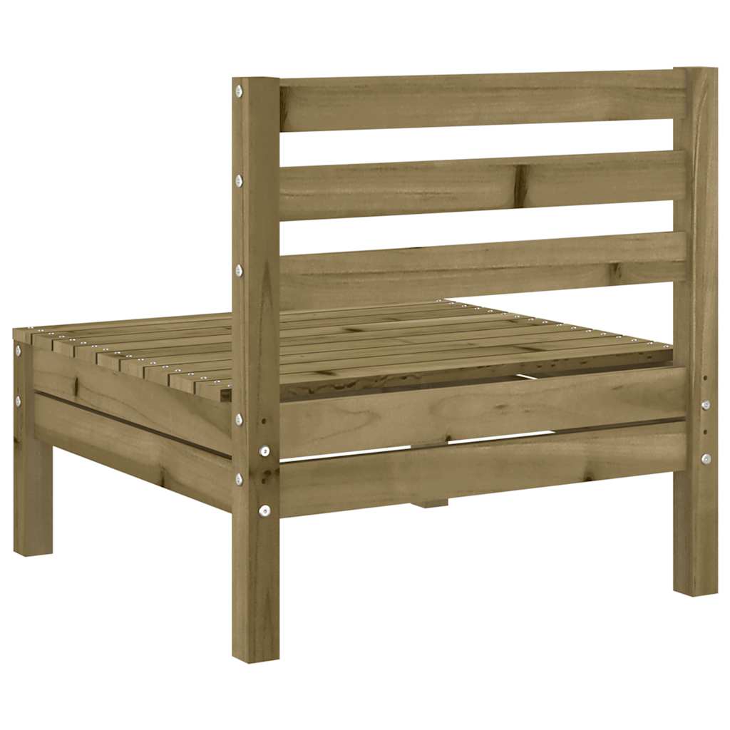 vidaXL Garden Sofa | Natural wood | Treated pine wood