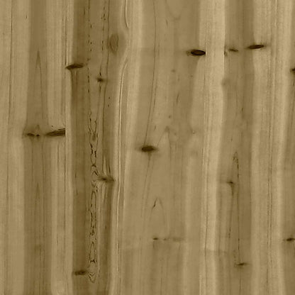 vidaXL Garden Sofa | Natural wood | Treated pine wood