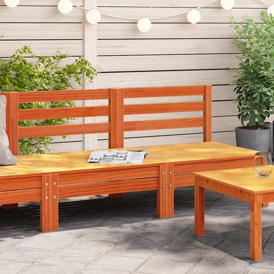 vidaXL Garden Sofa | Set of 2 | Wax Brown | Solid Pine Wood | Large | Modular