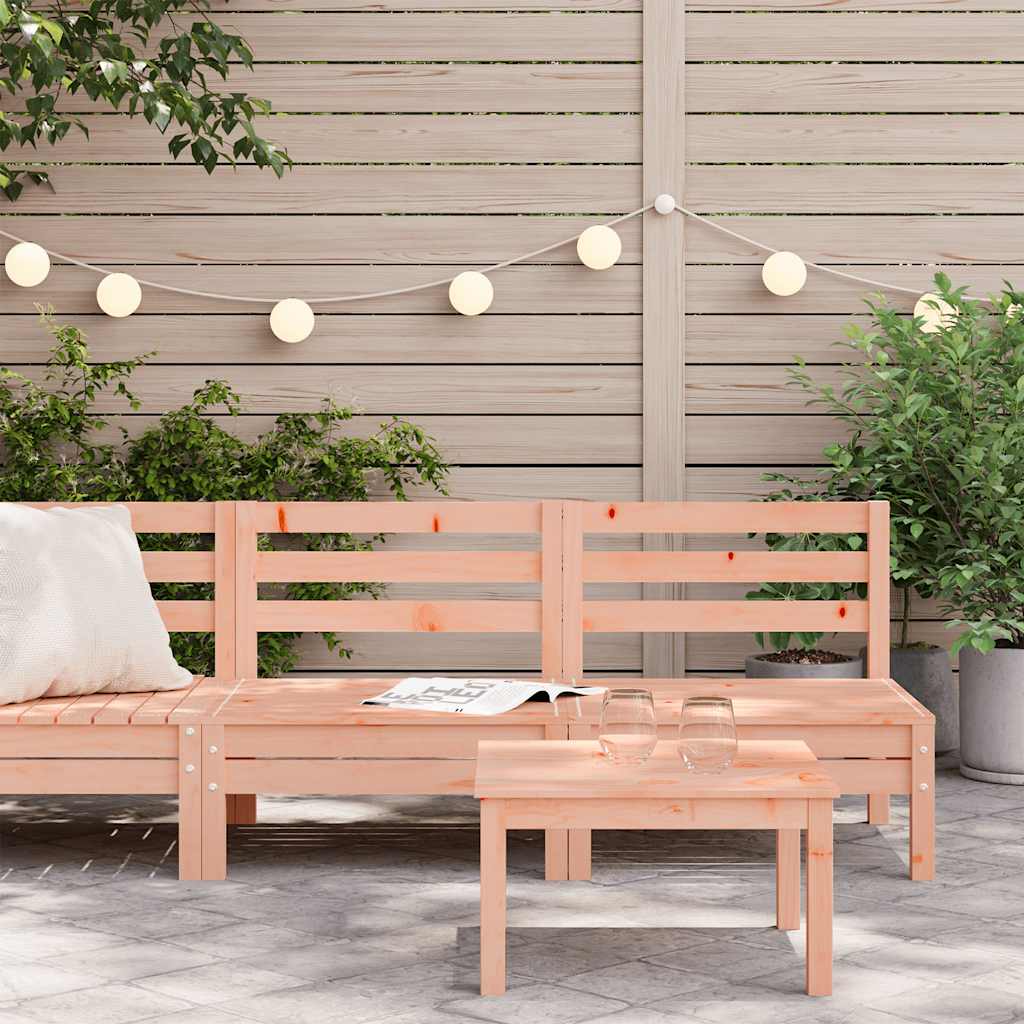 vidaXL Garden Sofa |  Set of 2 | Natural Wood | Solid Douglas wood (untreated)